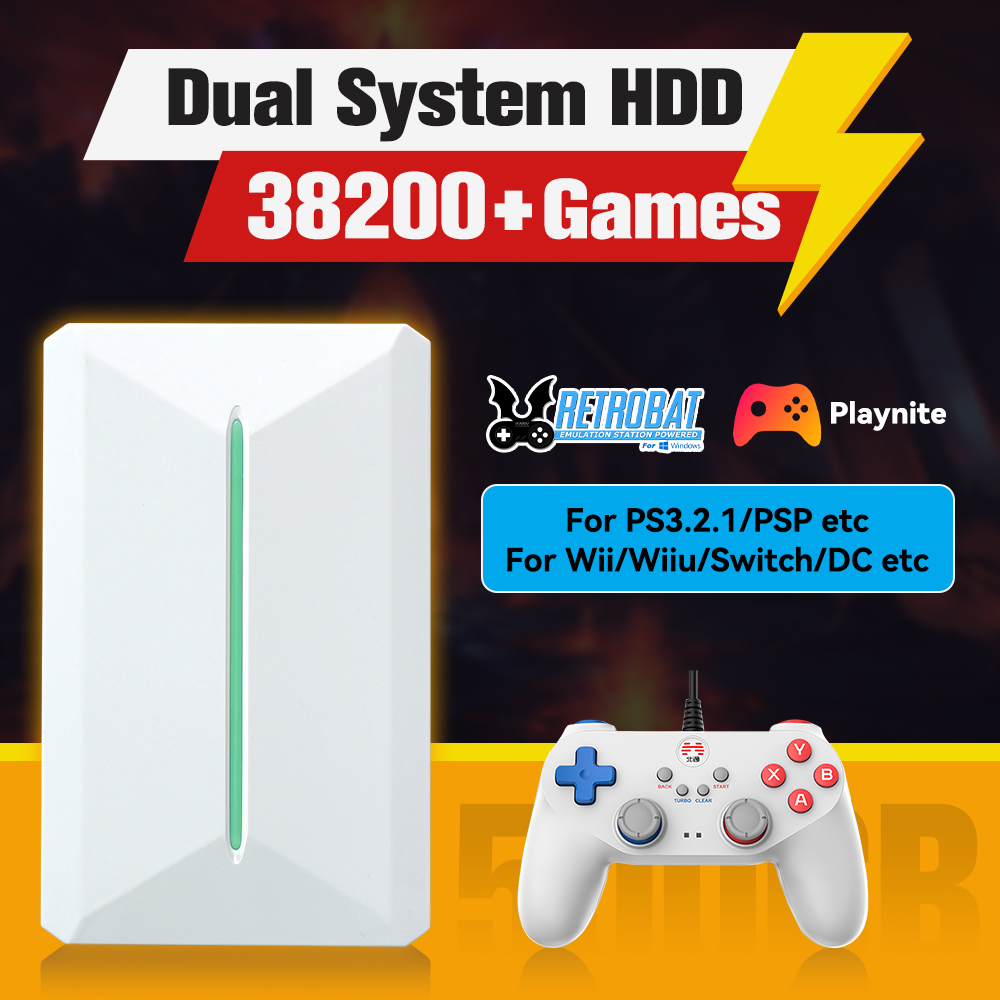 Retro Gaming Kiosk - Retrobat & playnite sistema hdd console