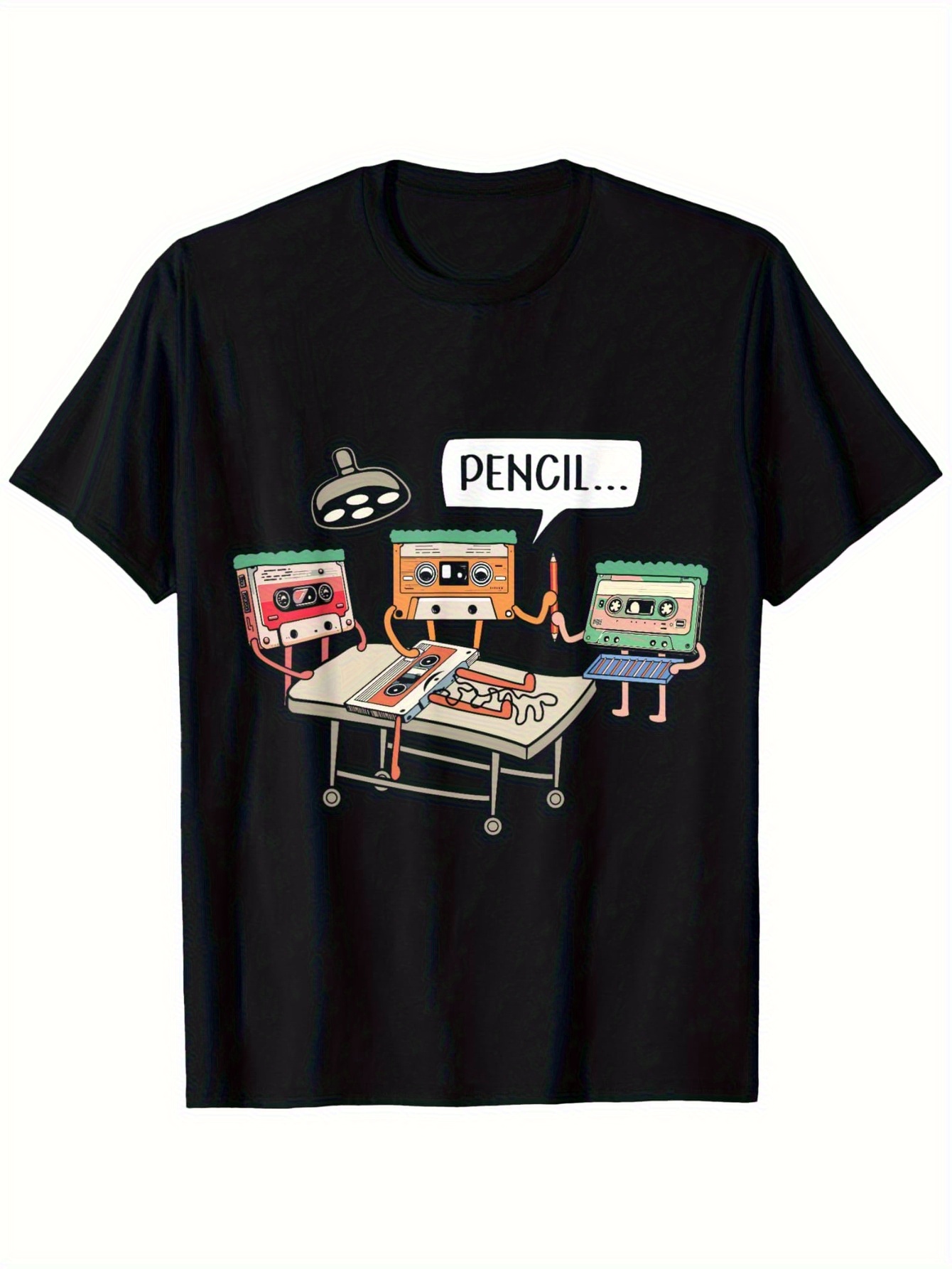 Retro Gaming T Shirt - Camiseta masculina de algodão preto vintage
