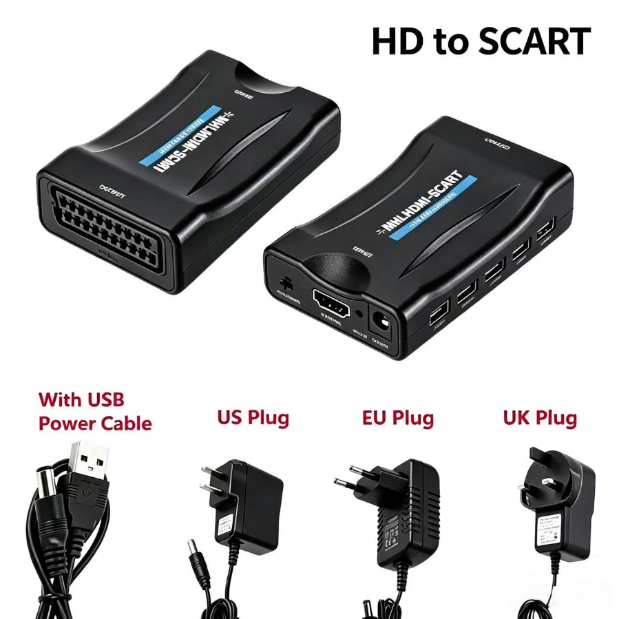 Scart To Hdmi - Conversor HDMI para Scart 1080P, Adaptador